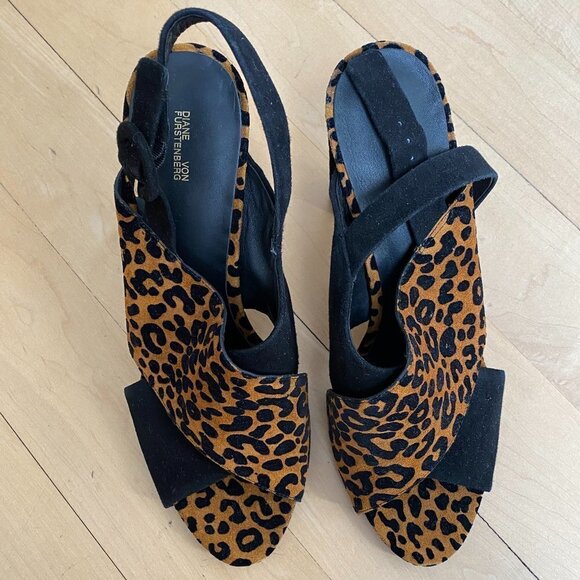 DIANE von Furstenberg Open Toe Heels "Bailie" 10 - Picture 4 of 12